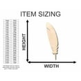 thumbnail image 2 of Unfinished Wood Feather Shape - Animal - Bird - Wildlife - Craft - up to 46" DIY 7" / 1/4", 2 of 3
