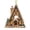 A, variant on Christmas Letter Ornament, 3.15 x 1.97in Gingerbread House Initial Hanging Decoration, Acrylic A-Z Choice for Christmas Tree, Wreath, Stocking and Holiday Gift
