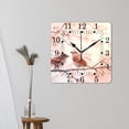 thumbnail image 3 of 10 Inch Wall Clock Battery Operated Square Clock for Office, Kitchen, Outdoor, Living Room,Watercolor Blue Bird with Red Berries Natural, 3 of 4