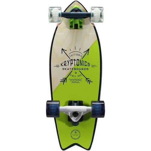 Kryptonics Mini Fish Cruiser Complete Skateboard (23'' x 8.0
