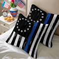 thumbnail image 3 of 2 Pack Outdoor Waterproof Throw Pillows,Independence Day American Flag Decorative Square Pillow Case Patio Pillows for Chair Couch Sofa 16x16in, 3 of 9