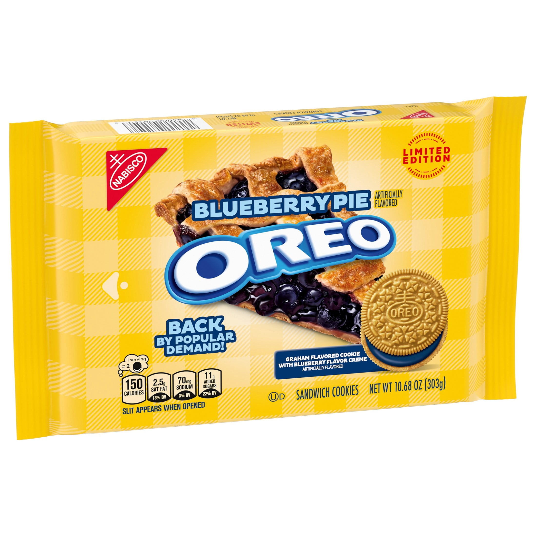 OREO Blueberry Pie Sandwich Cookies, Limited Edition, 10.68 oz