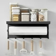 thumbnail image 4 of Drppepioner Kitchen Utensils & Gadgets-Kitchen Multifunctional Shelf Refrigerator Side Magnetic Storage Rack Rolled Paper Towel Seasoning Jar Storage Multifunctional Hooks, 4 of 6