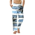thumbnail image 2 of Awdenio Mens Pajama Pants Loose Fit Elastic Drawstring Waist Straight-Legs Summer Yoga Beach Long Pants, 2 of 6
