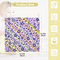 thumbnail image 2 of 3 Pack Musical Signs Stars Baby Muslin Wash cloths, Colorful Stripes Soft Absorbent Face Towels Burp Cloths Cotton Bath Wipes Infant Wash Cloth for Newborn Boys Girls, 2 of 7