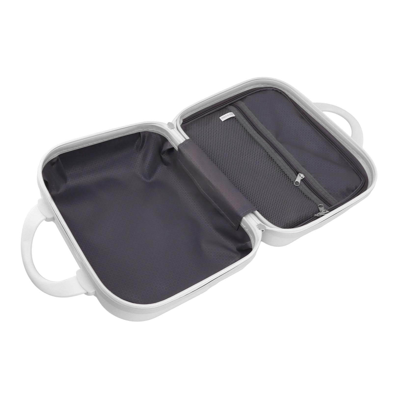 Yajisi 14" Cream Hard Shell Mini Carry‑On Luggage – Lightweight, Large Capacity, Anti‑Slip Feet, Durable ABS, Ideal for Flights
