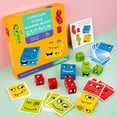thumbnail image 1 of Bloques de construcción de cubos de Rubik que cambian de cara Juguetes para niños Beneficio Inteligencia Juegos de mesa entre padres e hijos Juguetes de nivel de desafío de madera, 1 of 6