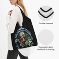 thumbnail image 3 of Bolsas de compras reutilizables con diseño de esqueleto del Renacimiento de Beyoncé, bolsas de supermercado, bolsas de reciclaje con funda, bolsos de mano lavables a máquina, 3 of 4