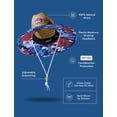thumbnail image 2 of Sombrero de Paja para Hombres y Mujeres | Sombrero de salvavidas, sombrero de playa y sombrero de sol | Ala ancha UPF 50+ para protección solar | Talla única | Cicuta, 2 of 5