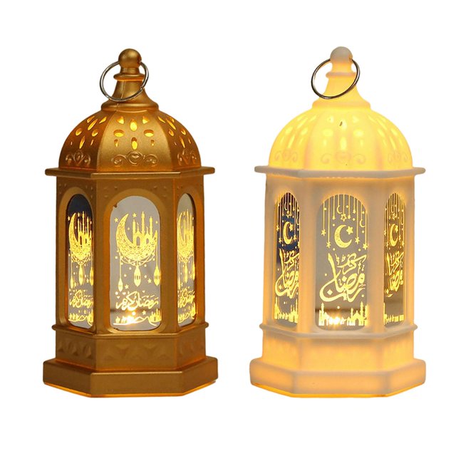 2 Luces LED De Viento, Lámpara Colgante De Linterna De Ramadán Para Decoración De Eventos