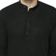 SKAVIJ T-shirt en Coton Kurta Long Casual pour Homme Regular Fit (X-Large, Black) – image 3 sur 5