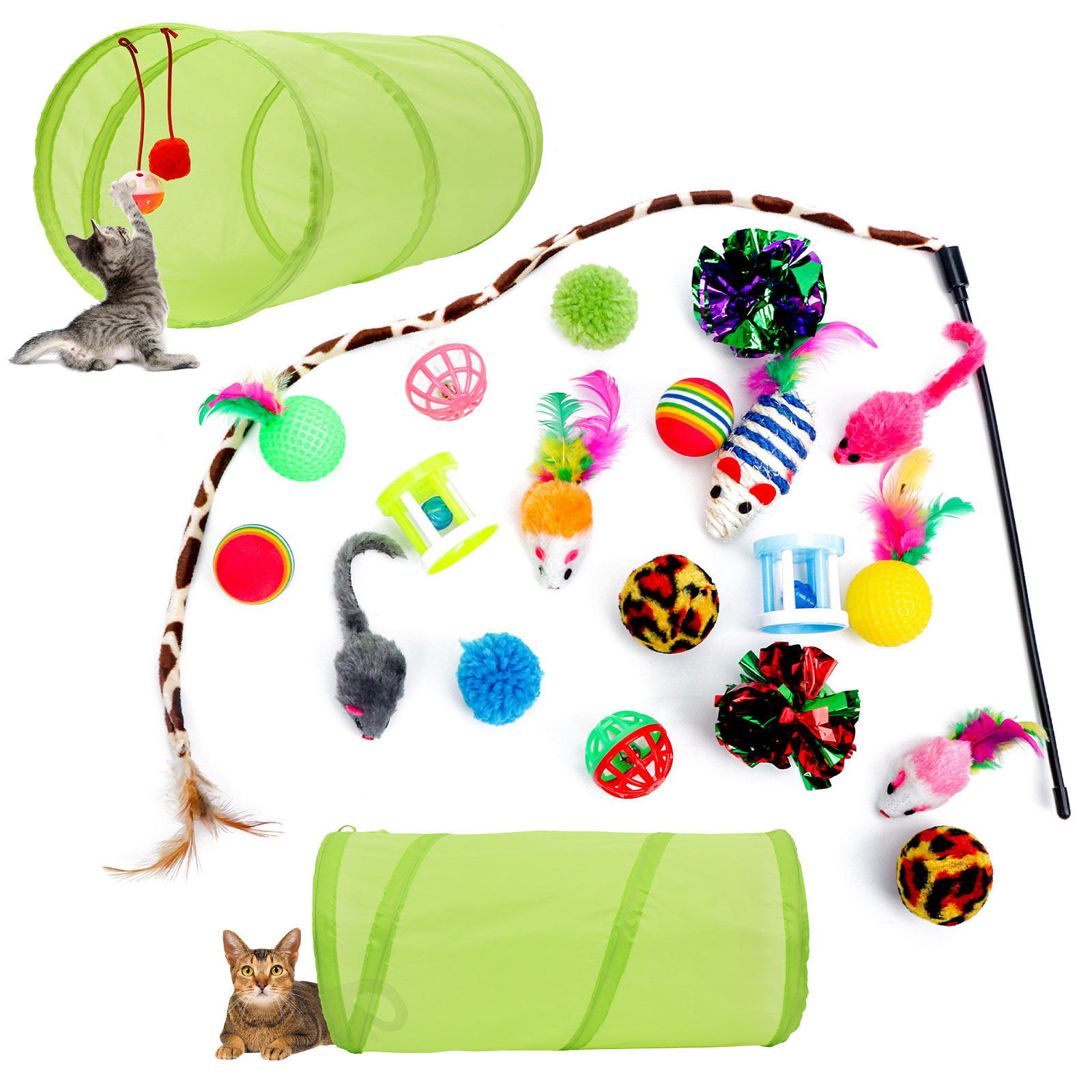 Semfri 21-Piece Cat Toy Assortment Set photo 7