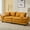 Yellow + Upholstered + Foam + 2 Seat, variant on SOULART 84" Cloud Couch, Gray Sectional Sofa, Loveseat for Small Spaces with Pillows