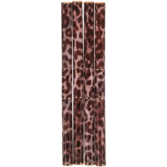 YSNOOWE 4Ud De Pinceles Para Nail Art En Casa Con Punta Doble Extremo Y Color Leopardo Duradero