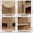 thumbnail image 6 of Joaxswe Farmhouse TV Stand for 65 inch TVs, Rustic Entertainment Center TV Cabinet Stands, Wooden Media Console Cabinet for Living Room, Bedroom, 6 of 11