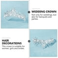 thumbnail image 3 of IBASETOY Vintage Bridal Crowns Wedding Headbands for Bride Silver Alloy Headdress 1Pcs, 3 of 7