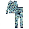 Sleep On It Boys 2-Piece Super Soft Jersey Snug-Fit Pajama Set for Boys - Camo - Multicolored, Size 12