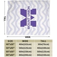 thumbnail image 3 of Mount Union Purple Fleece Blanket, Very Soft Microfiber Flannel Blanket for Couch Warm and Cozy for All Seasons, 3 of 6
