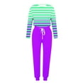 thumbnail image 4 of successthop 2 Piece Lounge Set for Women Plus Size Loose Long Sleeve Crewneck Top and Joggers Print Streetwear, 4 of 5