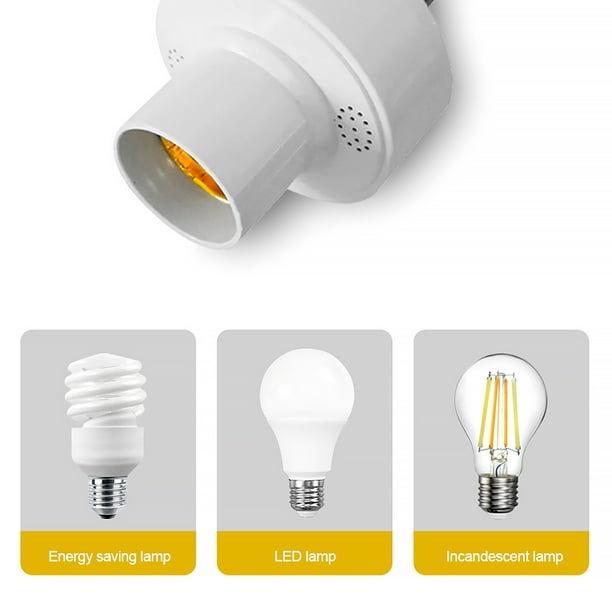 2.4G Light Bulb Adapter E27 Lamp Holder Switch Lightbulb Plastic Socket  Bedroom Lighting Accessories Home Intelligent Supplies 
