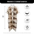 thumbnail image 6 of HELLHERO Camo Tie Dye Long Kimono Swimsuit Cover Up Loose High Quality Fabrics Breathable Bathing Suit Cover Up, 6 of 6