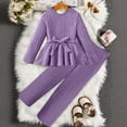 thumbnail image 2 of gibobby Girls 2 Piece Ribbed Knit Sweatshirt Outfit Set 8-11Y Ribbed Knit 2 Piece set, 2 of 6