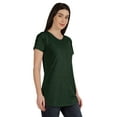 thumbnail image 2 of Inkmeso Womens Short Sleeve Button Tunic Top Cotton Tee Long Length Tshirt For Leggings, 2 of 8