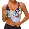 thumbnail image 4 of Lsque Bluey Printed Women'S Sports Bra, Compression, Moisture Wicking, High-Impact Sports Bra For Women,Supportive sports bra-Small, 4 of 9