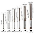 thumbnail image 3 of Uxcell 11pcs Hand Reamers Set 3mm-20mm H8 Metric Alloy Steel Reamer Bit Straight Flutes Reaming Tool, 3 of 6