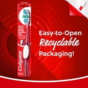 Colgate 360 Advanced Whitening Toothbrush, Soft Adult Toothbrush, 1 Pack