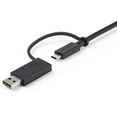 thumbnail image 2 of Startech 3ft/1m c Cable With a Adapter Dongle Black Usbccadp, 2 of 5
