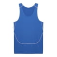 thumbnail image 4 of Sinleey Men's Quick Dry Workout Tank Top Gym Muscle Tees Fitness Bodybuilding Activewear Swimming Blue XL, 4 of 7