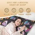 thumbnail image 4 of Bingfone Body Pillow Cover Long Pillow Case With Zipper Decorative Bedding Pillowcase 20"X54" Soft Cushion Pillow Case For Bedroom-Cat Icecream, 4 of 8