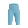 thumbnail image 2 of BOOMILK Yoga Shorts for Women High Waist Tight Sports Elastic Solid Color Fitness Knee Length Pants Blue, 2 of 5