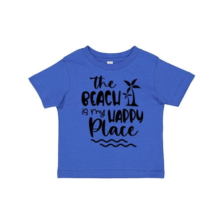

Inktastic Spring Break the Beach is My Happy Place Boys or Girls Toddler T-Shirt