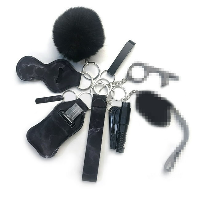 Wrist Keychain Set of 10 ,Safety Keychain Set for Woman with Card Holder,Hand Sanitizer Holder,etc