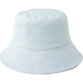 thumbnail image 2 of CoCopeaunts Cotton Bucket Hats for Women Lightweight Packable Beach Big Brim Fisherman Hat with Adjustable Chin Strap Sun Cap, 2 of 8