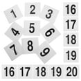 thumbnail image 4 of Número de mesa de 25 piezas de mesa Número de fiesta de bodas Card de tarjetas de asiento Número de bar de la barra (1-25), 4 of 5
