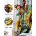 thumbnail image 3 of Vintage Sunflowers Kitchen Curtains Watercolor Botanical Flowers Cafe Short Curtains for Bathroom Blackout Window Curtain Grommet Small Window Treatment Drapes for Bedroom Living Room 27.5"x39"x2, 3 of 9