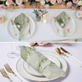 thumbnail image 2 of Marble Sage Green Cloth Napkins, Modern Abstract Ink Painting Luxury Washable and Reusable Dinner Napkins Set of 4, Table Napkin for Kitchen Party Birthday Wedding Hotel Housewarming 20"x20", 2 of 8