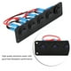 thumbnail image 5 of KSTE Panel Interruptor,Interruptor Basculante Redondo,12-24V Panel de interruptores basculantes de tablero redondo de 5 pandillas, tablero de interruptores basculantes,LED azul for RV Boat Yacht Marin, 5 of 5