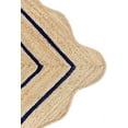 thumbnail image 3 of KLAVATE Natural Jute Wave Edge Hand Braided Scalloped Farmhouse Jute Runner Rug, 3 of 4