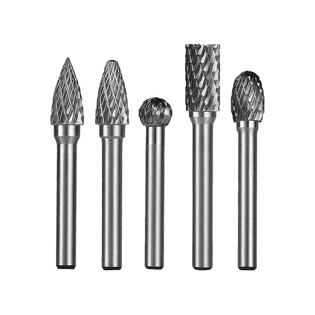 6-10 mm 1/4 pulgadas para herramienta abrasiva Juego de carburo de corte de fresado Herramienta de tallado Juego de amoladora de troquel