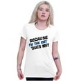thumbnail image 3 of Because Im EMT Thats Why Medical Tech Womens Slim Fit Graphic Tee Brisco Brands L, 3 of 5