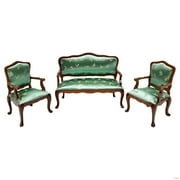 3X 1:12 Miniature Armchairs Couch Sofa Chair Doll House Model Toys Ornaments