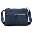 thumbnail image 2 of Spencer Crossbody Bag for Women Waterproof Shoulder Handbag Purse Bookbag Lightweight Nylon Messenger Satchel with Multi Pockets, Navy, 2 of 10