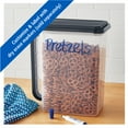 thumbnail image 5 of Mainstays Plastic Canister Set (2 pack) Holds Up to 46 Cups, Clear with Gray Lids 11.72" x 7.77" x 13.24", 5 of 7