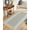 Gray, variant on Beige Striped Kitchen Runner Rug 2'x4',Farmhouse Luxurious White Stripes Modern Abstract Art Rug with Tassels,Non Slip Woven Cotton Bathroom Rugs Hallway Carpet for Foyer Bedroom Entry Back Door