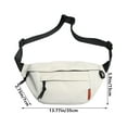 thumbnail image 5 of Vfedsrsge Crossbody Bags for Women, Men,White Large Capacity Shoulder Sling Bags Fanny Pack,Gifts Under 10 Dollars,Chest Bags with Compartments for Travel, Sport, Daily Activities, 5 of 7