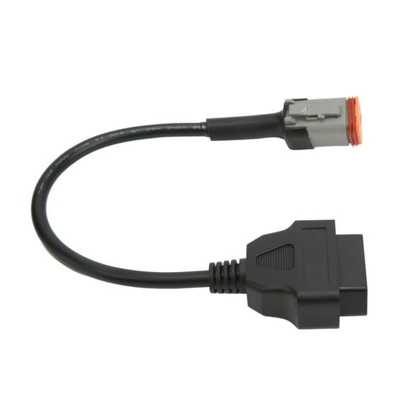 OBD2 Diagnostic Adapter, Fuel Efficient Safe Riding OBDII 6 Pin Scanner Cable For Motorcycle